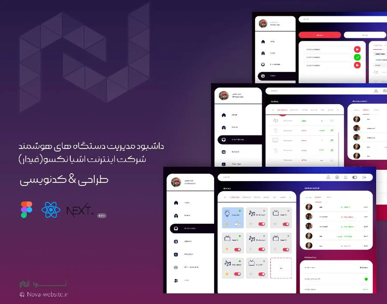 نکسو (فیدار) | داشبورد هوشمند مدیریت دستگاه‌های اینترنت اشیا